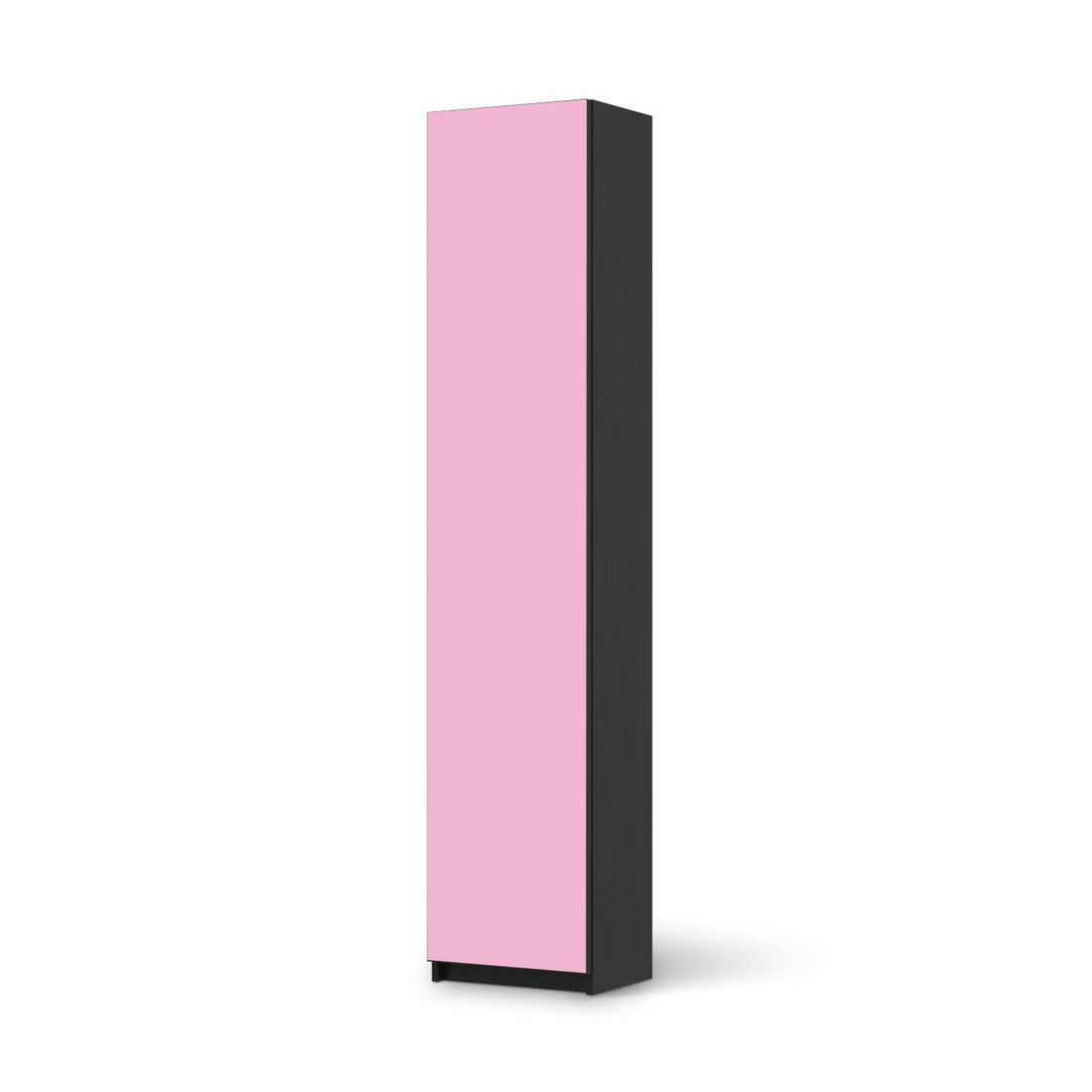 Klebefolie Pink Light - IKEA Pax Schrank 236 cm Höhe - 1 Tür - schwarz