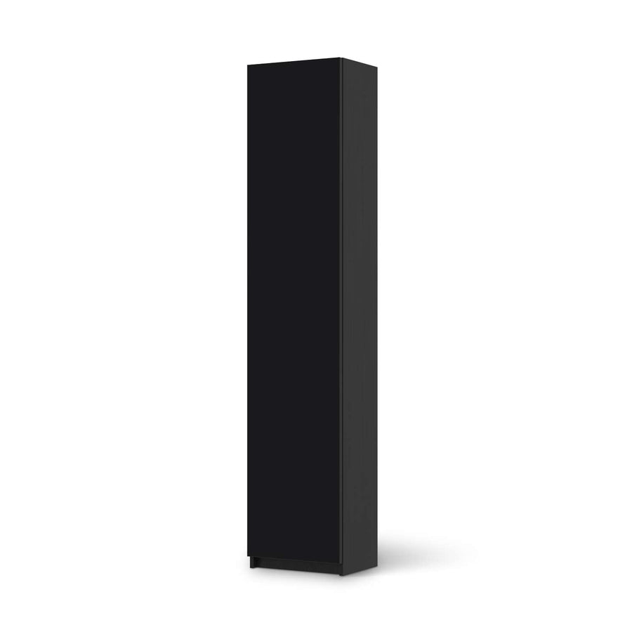 Klebefolie Schwarz - IKEA Pax Schrank 236 cm Höhe - 1 Tür - schwarz