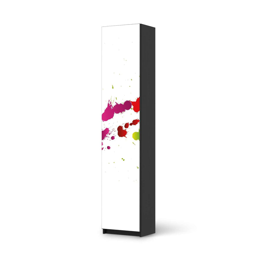 Klebefolie Splash 2 - IKEA Pax Schrank 236 cm Höhe - 1 Tür - schwarz