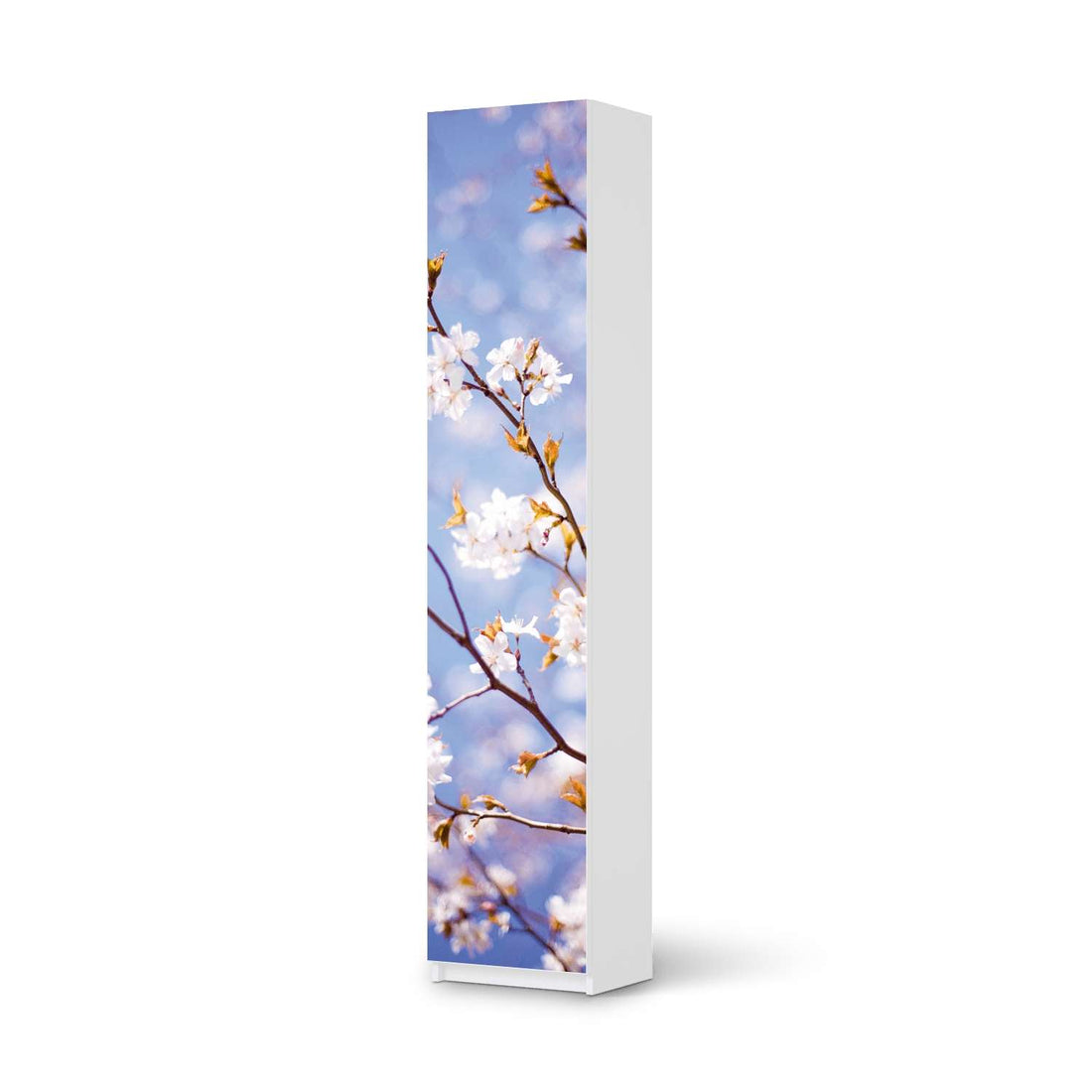 Klebefolie Apple Blossoms - IKEA Pax Schrank 236 cm Höhe - 1 Tür - weiss