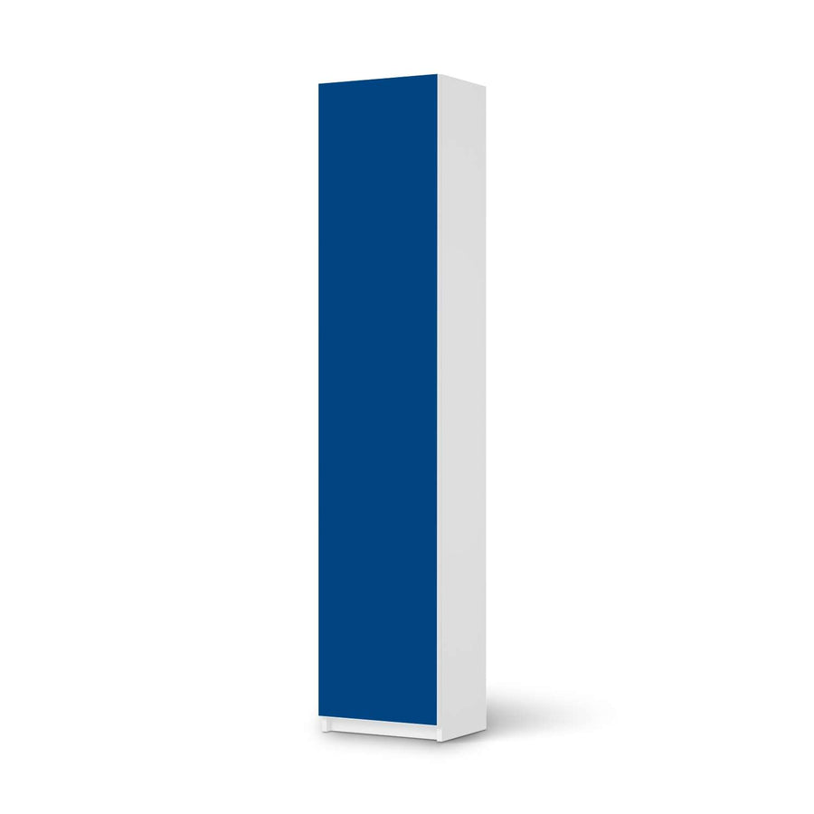 Klebefolie Blau Dark - IKEA Pax Schrank 236 cm Höhe - 1 Tür - weiss