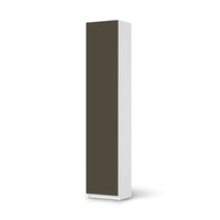 Klebefolie Braungrau Dark - IKEA Pax Schrank 236 cm Höhe - 1 Tür - weiss