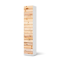 Klebefolie Bright Planks - IKEA Pax Schrank 236 cm Höhe - 1 Tür - weiss