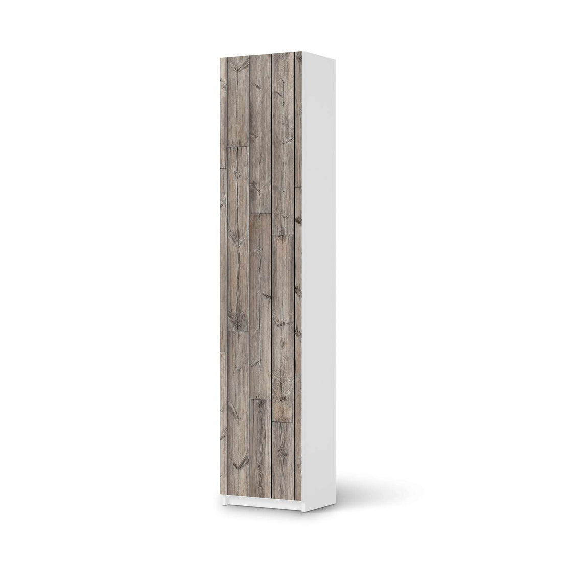 Klebefolie Dark washed - IKEA Pax Schrank 236 cm Höhe - 1 Tür - weiss