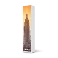 Klebefolie Empire State Building - IKEA Pax Schrank 236 cm Höhe - 1 Tür - weiss