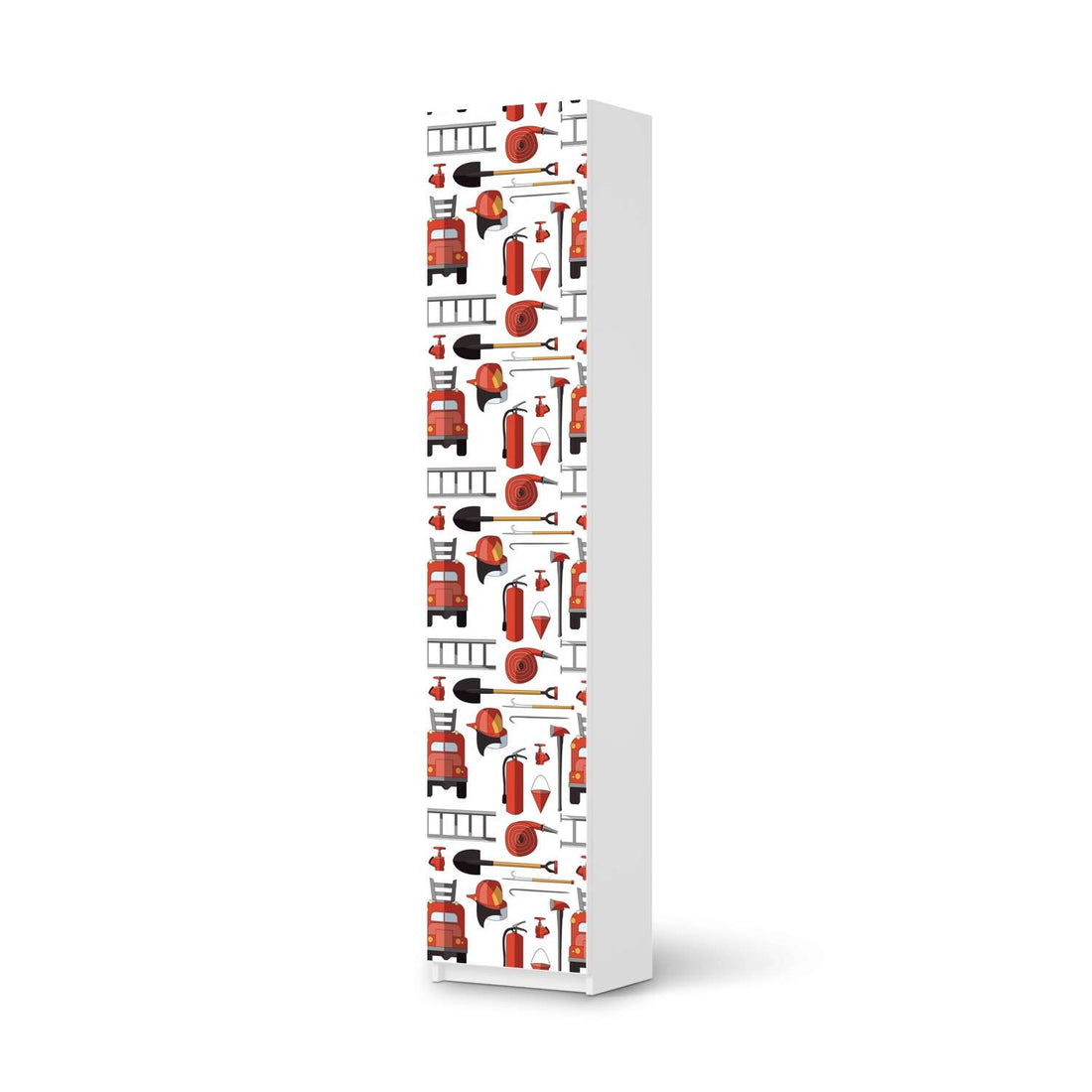 Klebefolie Firefighter - IKEA Pax Schrank 236 cm Höhe - 1 Tür - weiss