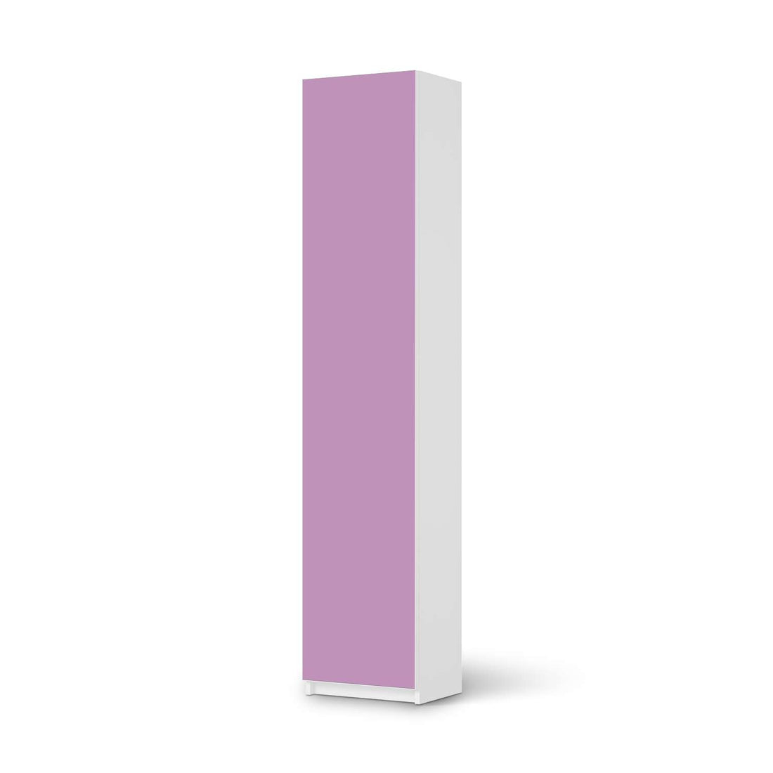 Klebefolie Flieder Light - IKEA Pax Schrank 236 cm Höhe - 1 Tür - weiss