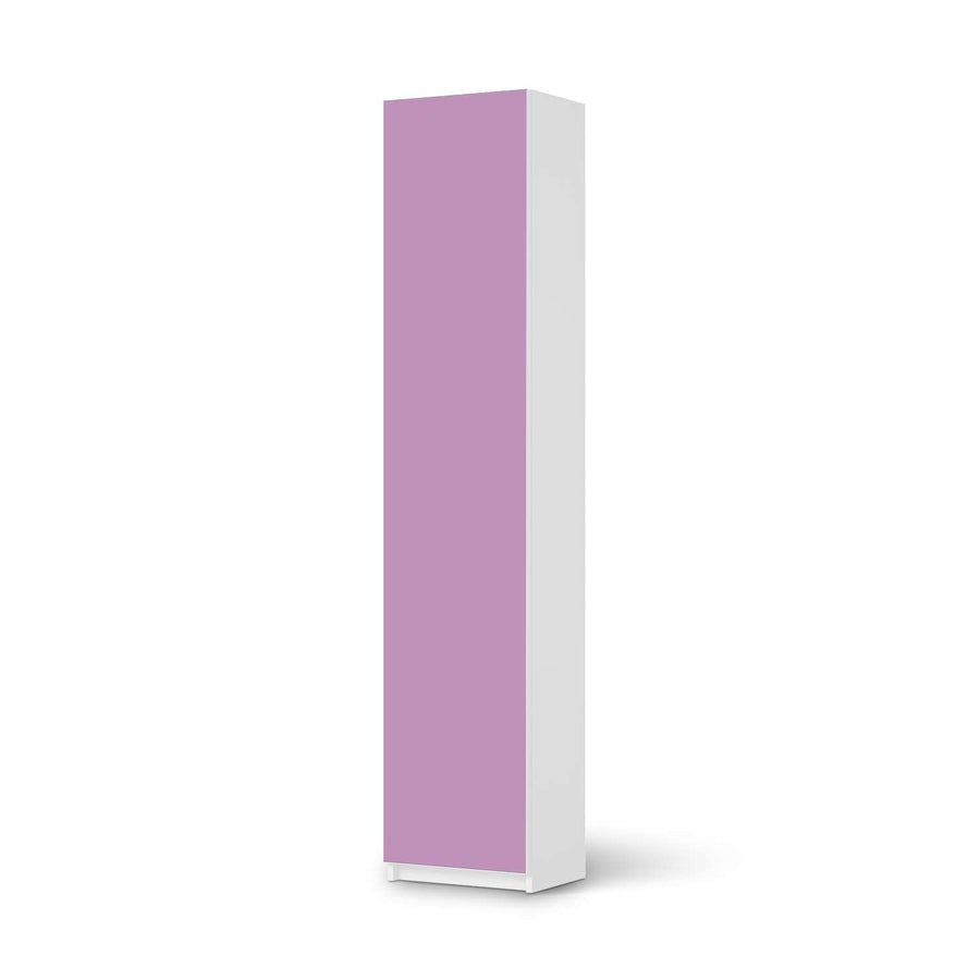 Klebefolie Flieder Light - IKEA Pax Schrank 236 cm Höhe - 1 Tür - weiss