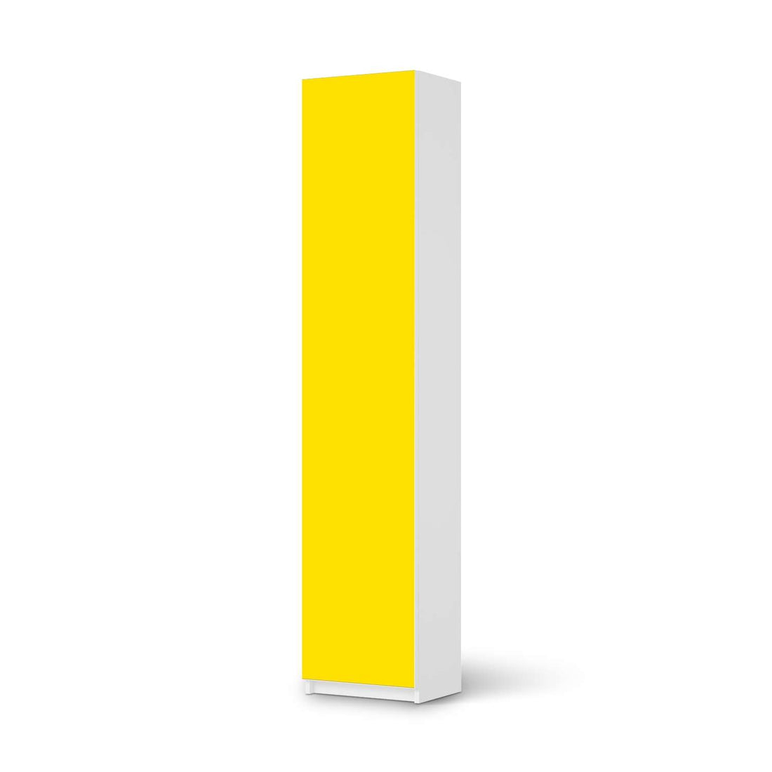 Klebefolie Gelb Dark - IKEA Pax Schrank 236 cm Höhe - 1 Tür - weiss