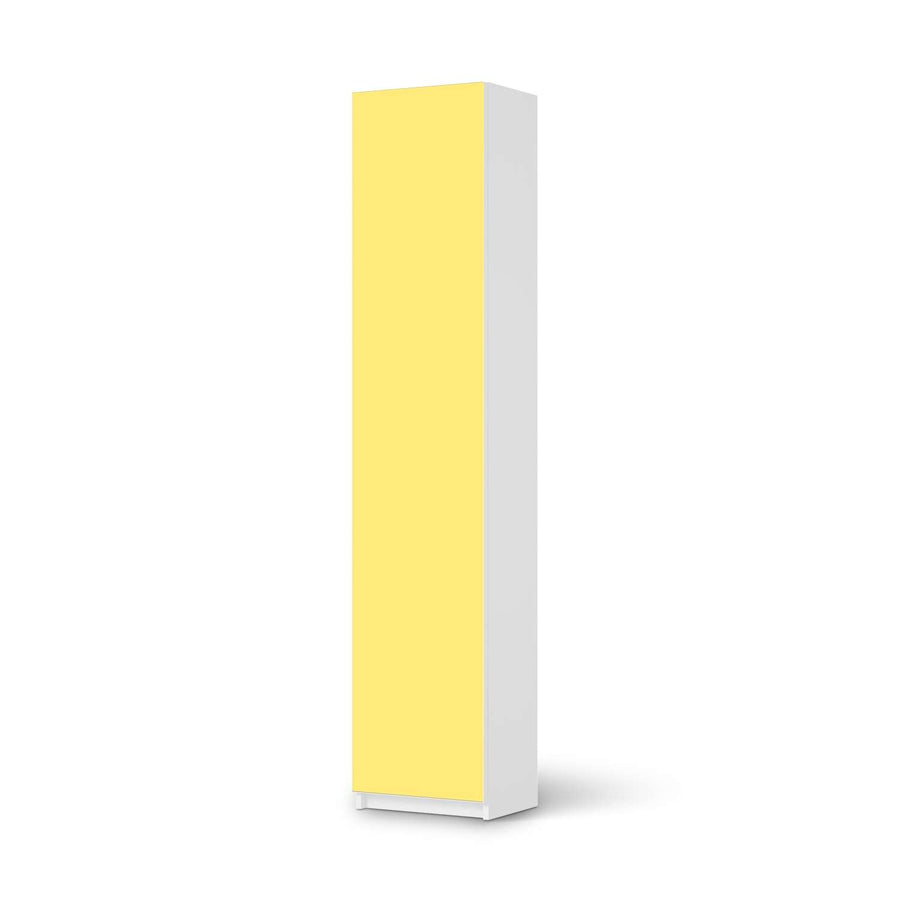 Klebefolie Gelb Light - IKEA Pax Schrank 236 cm Höhe - 1 Tür - weiss