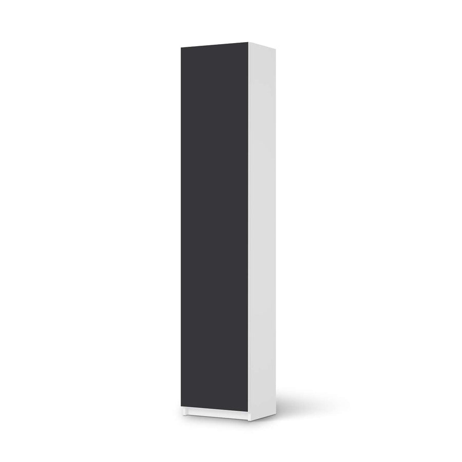 Klebefolie Grau Dark - IKEA Pax Schrank 236 cm Höhe - 1 Tür - weiss