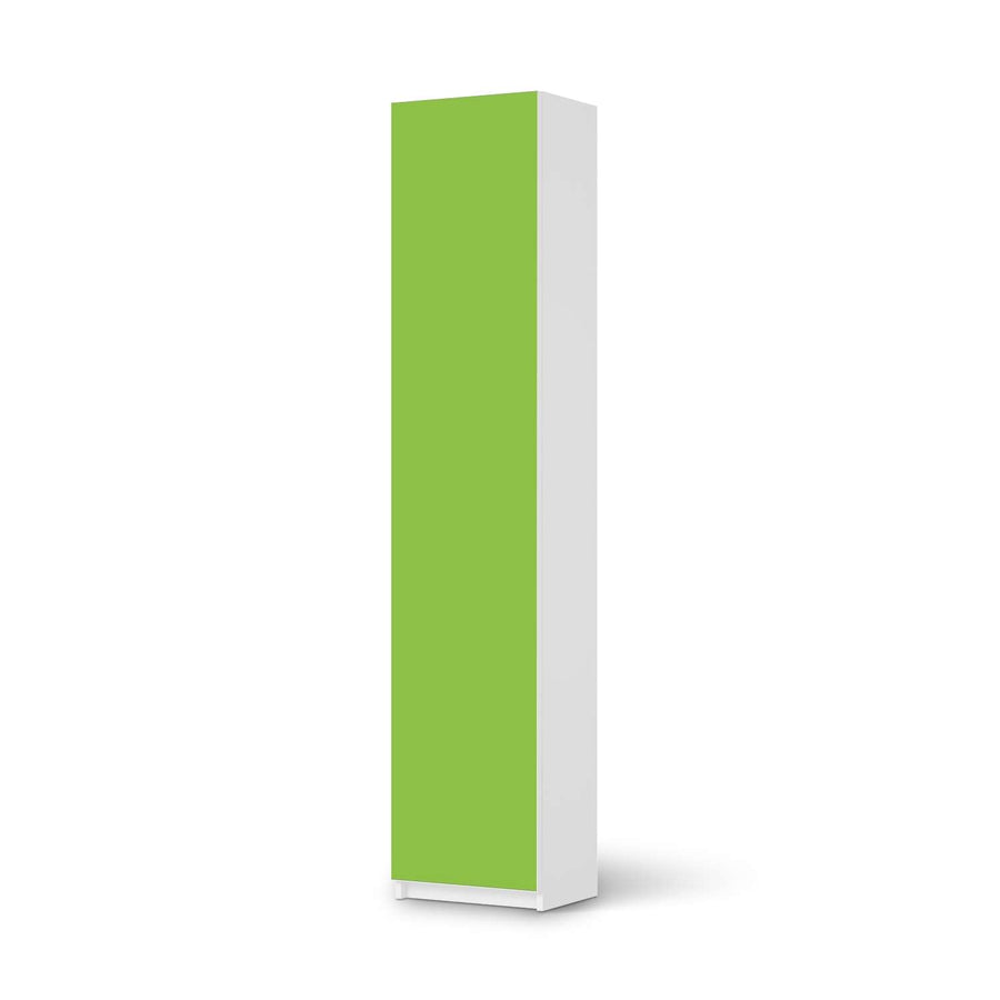 Klebefolie Hellgrün Dark - IKEA Pax Schrank 236 cm Höhe - 1 Tür - weiss