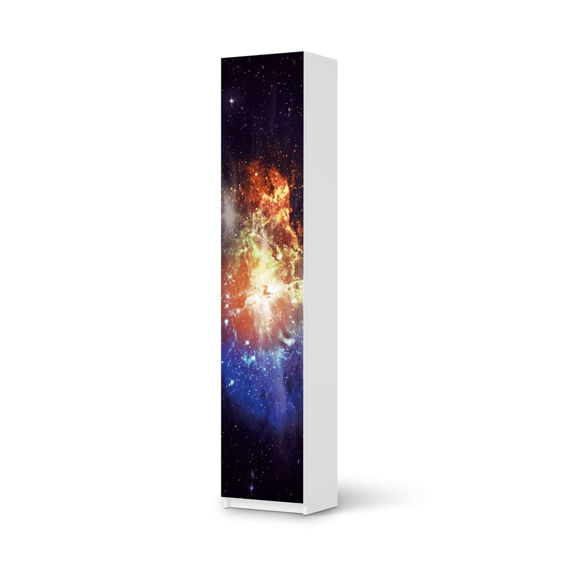 Klebefolie Nebula - IKEA Pax Schrank 236 cm Höhe - 1 Tür - weiss