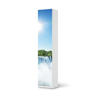 Klebefolie Niagara Falls - IKEA Pax Schrank 236 cm Höhe - 1 Tür - weiss
