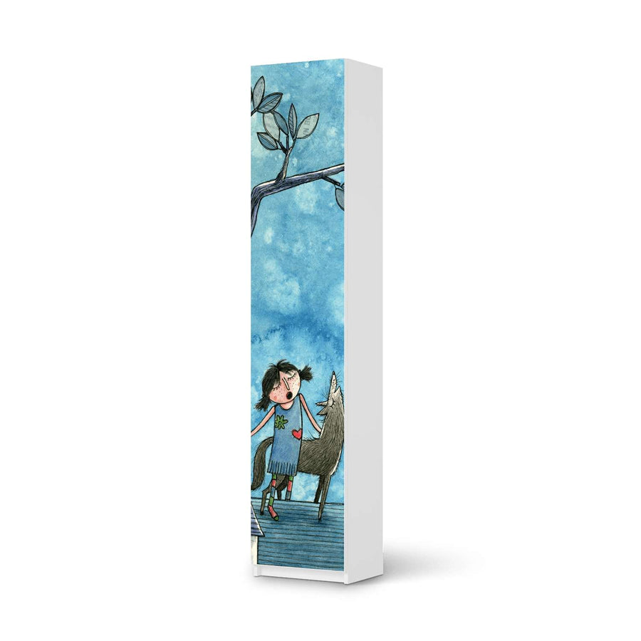 Klebefolie Nocturnal Pleasure - IKEA Pax Schrank 236 cm Höhe - 1 Tür - weiss
