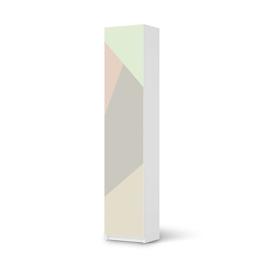 Klebefolie Pastell Geometrik - IKEA Pax Schrank 236 cm Höhe - 1 Tür - weiss