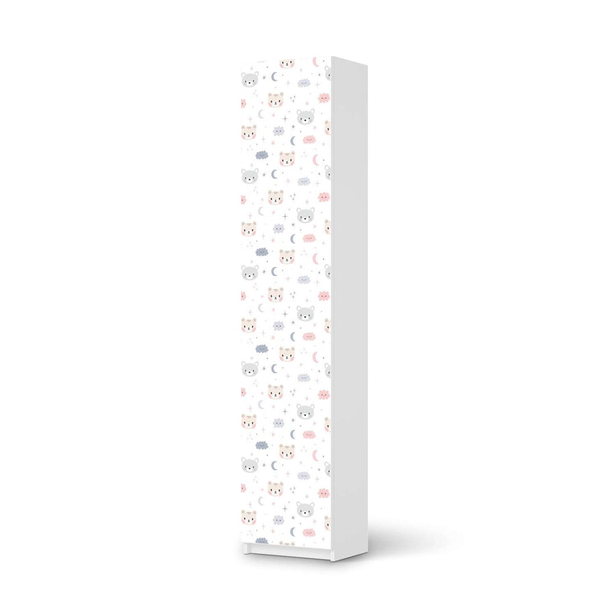 Klebefolie Sweet Dreams - IKEA Pax Schrank 236 cm Höhe - 1 Tür - weiss