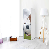 Klebefolie Footballmania - IKEA Stuva / Fritids kombiniert - 3 Schubladen und 2 große Türen - Kinderzimmer