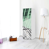 Klebefolie Palmen mint - IKEA Stuva / Fritids kombiniert - 3 Schubladen und 2 große Türen - Kinderzimmer