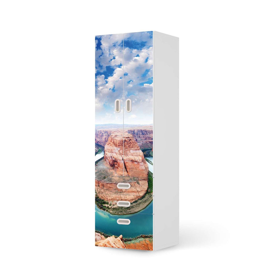 Klebefolie Grand Canyon - IKEA Stuva / Fritids kombiniert - 3 Schubladen und 2 große Türen  - weiss