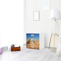 Klebefolie Pyramids - IKEA Stuva / Fritids Kommode - 4 Schubladen - Kinderzimmer