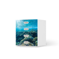 Klebefolie Underwater World - IKEA Stuva / Fritids Kommode - 4 Schubladen  - weiss