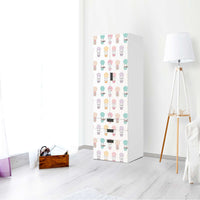 Klebefolie Flying Animals - IKEA Stuva kombiniert - 3 Schubladen und 2 große Türen (Kombination 1) - Kinderzimmer