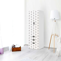 Klebefolie Hoppel - IKEA Stuva kombiniert - 3 Schubladen und 2 große Türen (Kombination 1) - Kinderzimmer