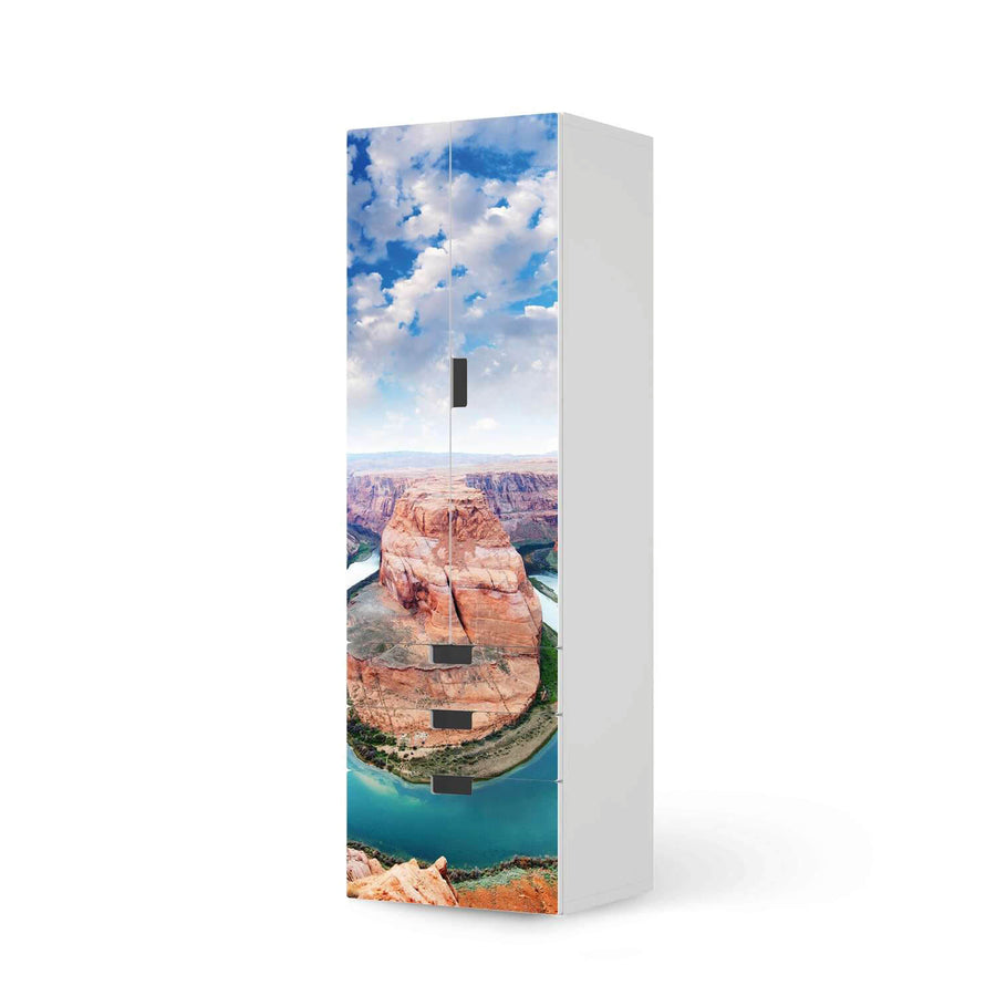 Klebefolie Grand Canyon - IKEA Stuva kombiniert - 3 Schubladen und 2 große Türen (Kombination 1)  - weiss