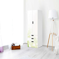 Klebefolie Flower Light - IKEA Stuva kombiniert - 3 Schubladen und 2 große Türen (Kombination 1) - Wohnzimmer