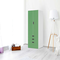 Klebefolie Grün Light - IKEA Stuva kombiniert - 3 Schubladen und 2 große Türen (Kombination 1) - Wohnzimmer