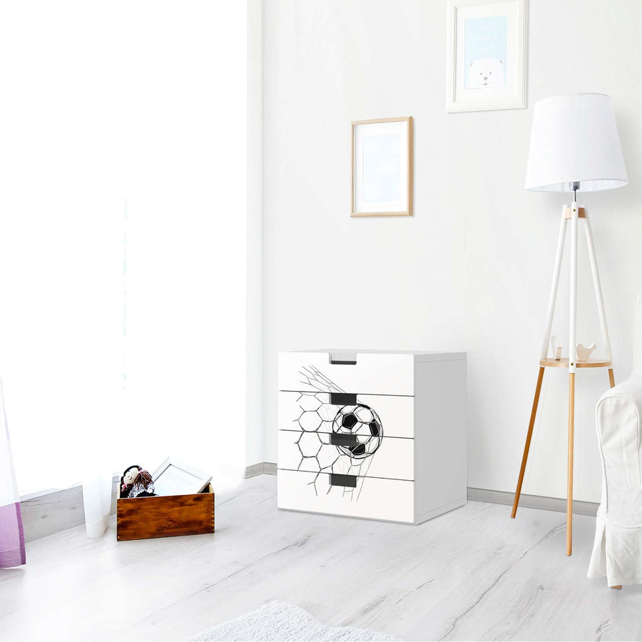 Klebefolie Eingenetzt - IKEA Stuva Kommode - 4 Schubladen - Kinderzimmer