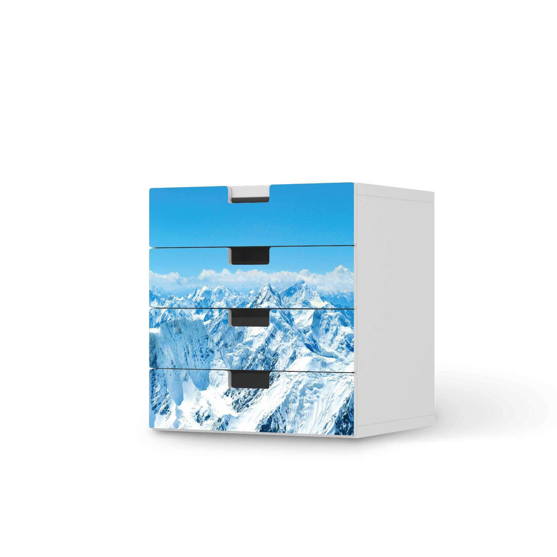 Klebefolie Himalaya - IKEA Stuva Kommode - 4 Schubladen  - weiss