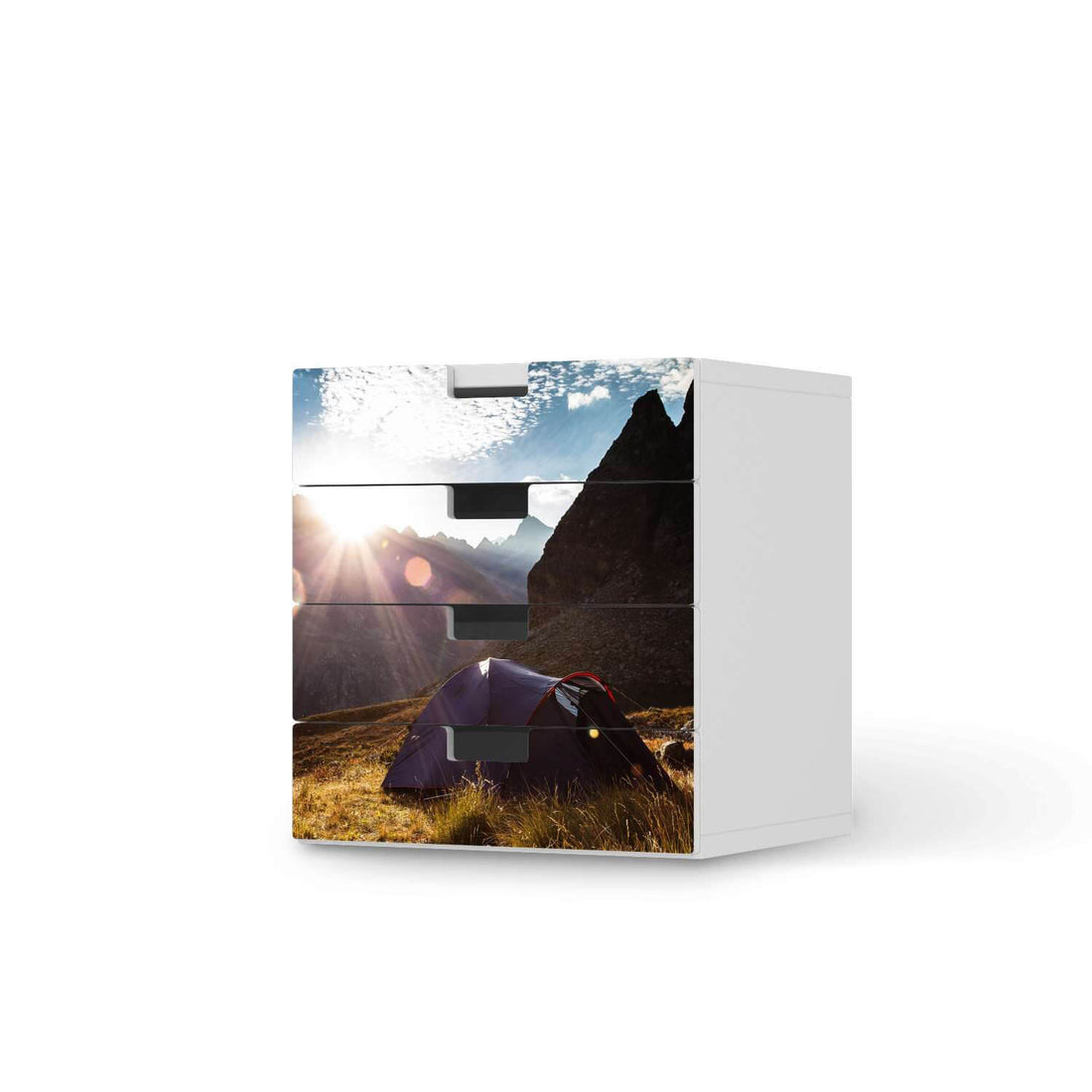 Klebefolie Into the Wild - IKEA Stuva Kommode - 4 Schubladen  - weiss