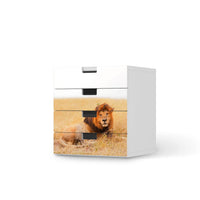 Klebefolie Lion King - IKEA Stuva Kommode - 4 Schubladen  - weiss