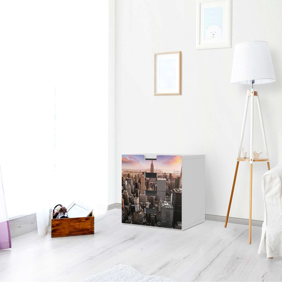 Klebefolie Big Apple - IKEA Stuva Kommode - 4 Schubladen - Wohnzimmer