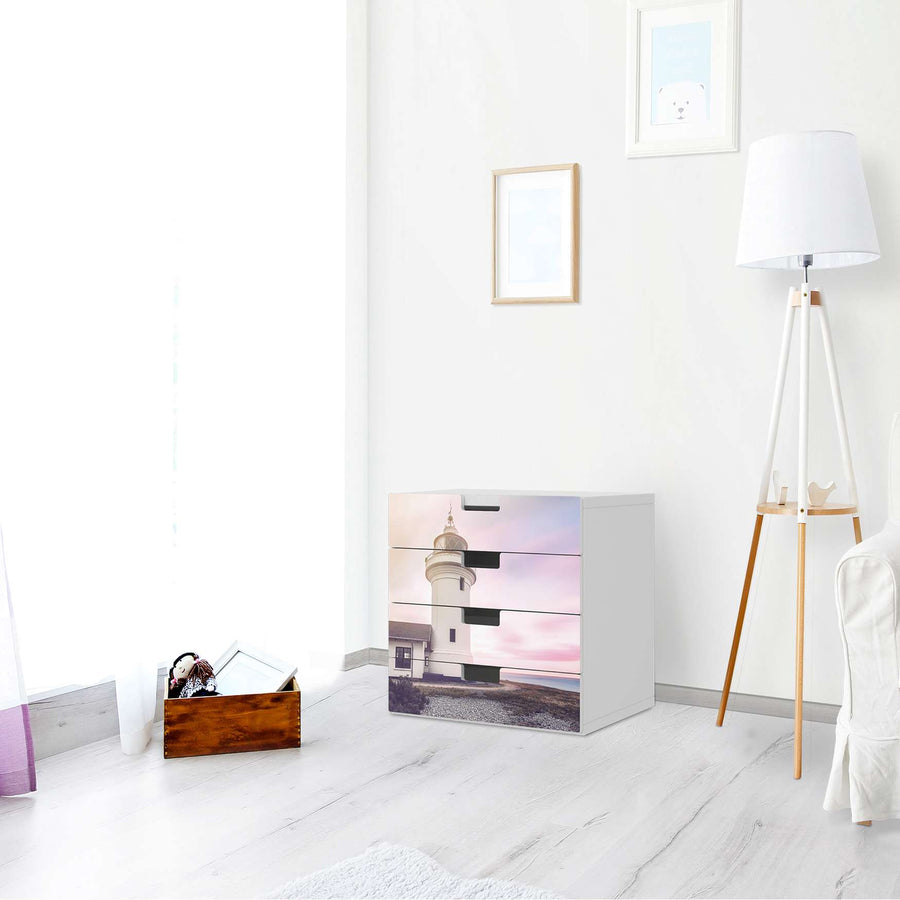 Klebefolie Lighthouse - IKEA Stuva Kommode - 4 Schubladen - Wohnzimmer