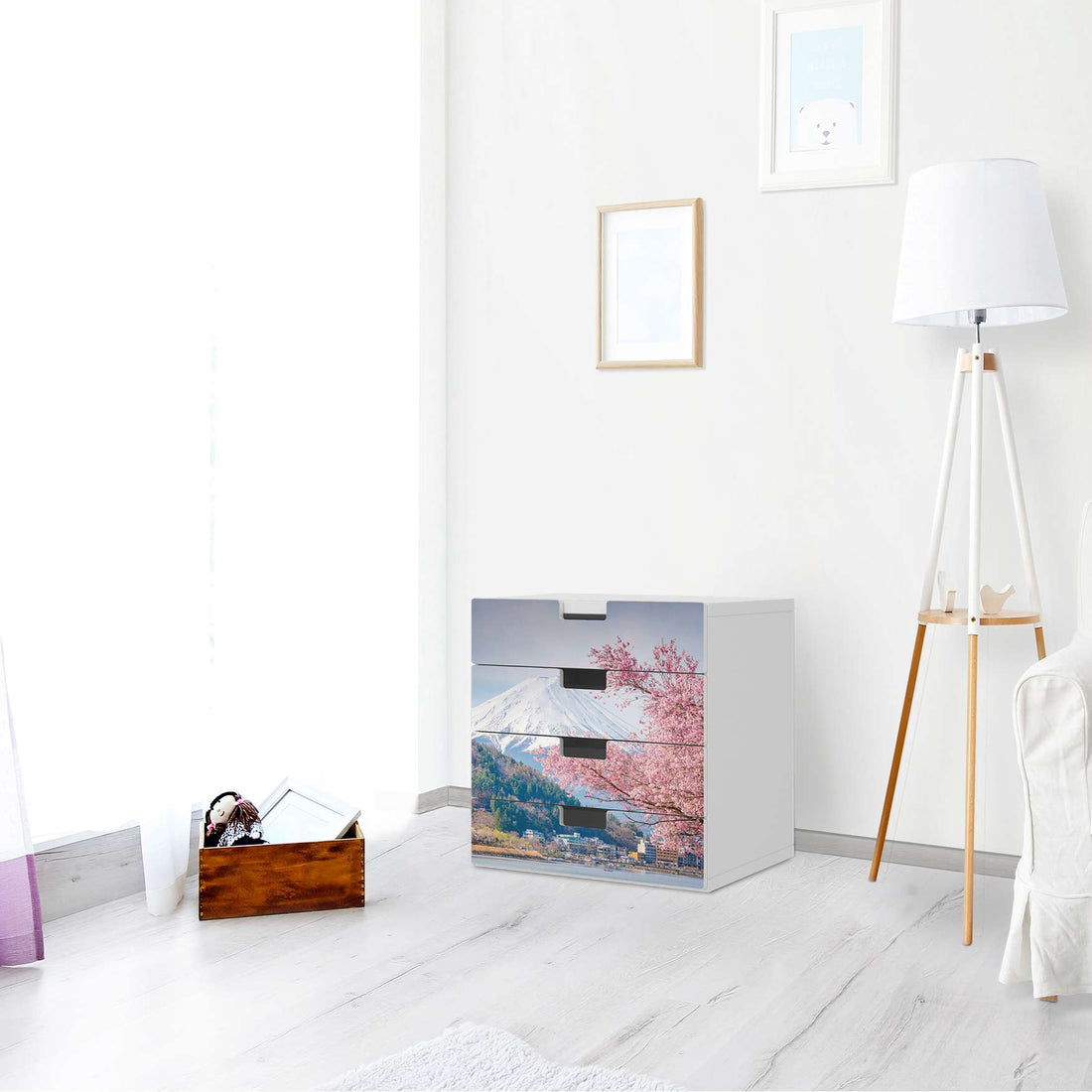 Klebefolie Mount Fuji - IKEA Stuva Kommode - 4 Schubladen - Wohnzimmer