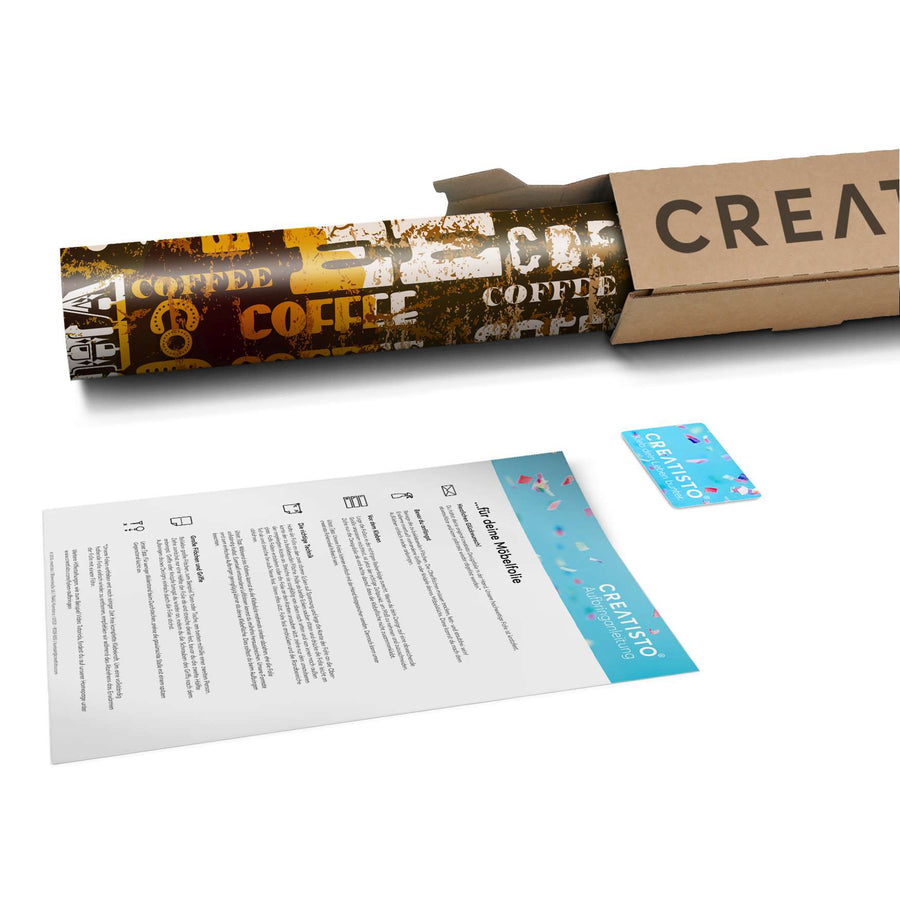 Klebefolie Coffee Typo - Paket - creatisto pds2