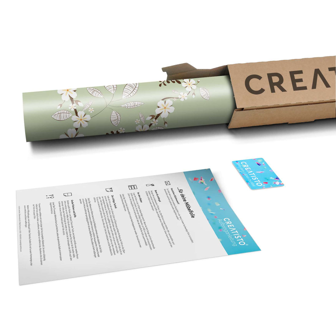 Klebefolie White Blossoms - Paket - creatisto pds2