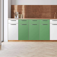 Küchenfolie -Grün Light - Unterschrank 120x80 cm - Front