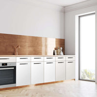 Küchenfolie Weiß - Unterschrank 120x80 cm - Seite