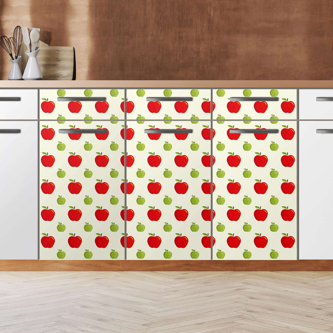 Küchenfolie An apple a day - Unterschrank 120x80 cm - Zoom