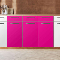 Küchenfolie Pink Dark - Unterschrank 120x80 cm - Zoom