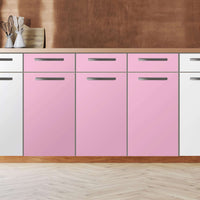 Küchenfolie Pink Light - Unterschrank 120x80 cm - Zoom