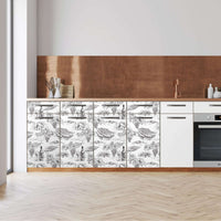 Küchenfolie -Vineyard - Unterschrank 160x80 cm - Front