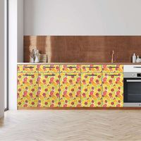 Küchenfolie -Citrus - Unterschrank 200x80 cm - Front