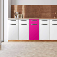 Küchenfolie -Pink Dark - Unterschrank 40x80 cm - Front