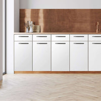 Küchenfolie -Weiß - Unterschrank 40x80 cm - Front