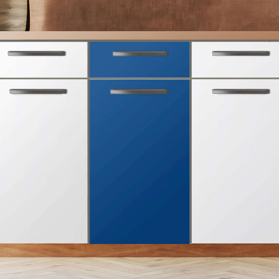 Küchenfolie Blau Dark - Unterschrank 40x80 cm - Zoom